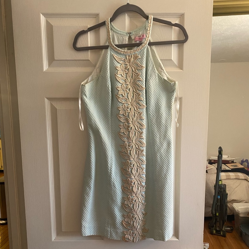 Lilly Pulitzer Pearl Halter Shift Dress